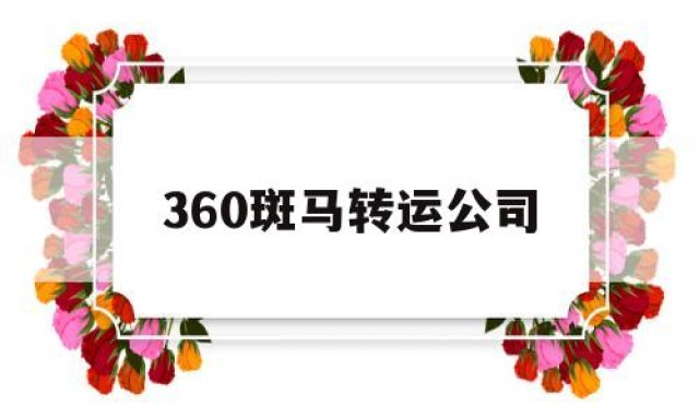 360斑马转运公司